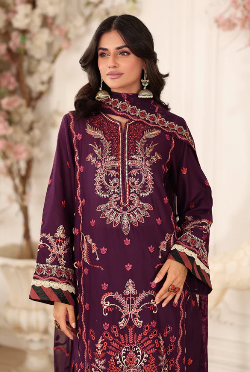Johra Ravina JW-649 Embroidered Lawn With Embroidered Chiffon Dupatta