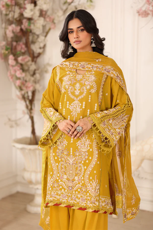 Johra Ravina JW-651 Embroidered Lawn With Embroidered Chiffon Dupatta