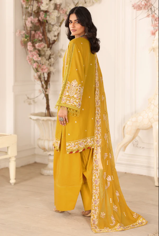 Johra Ravina JW-651 Embroidered Lawn With Embroidered Chiffon Dupatta