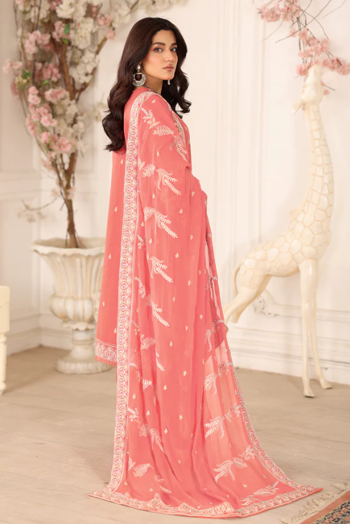 Johra Ravina JW-652 Embroidered Lawn With Embroidered Chiffon Dupatta