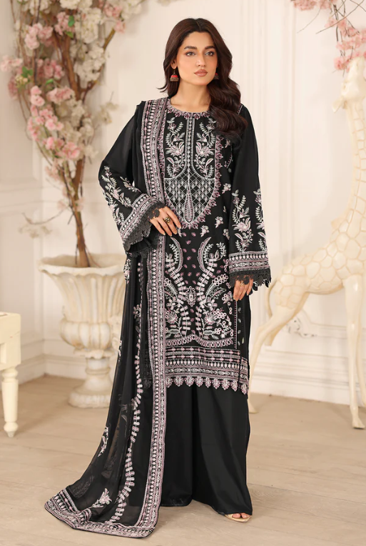 Johra Ravina JW-654 Embroidered Lawn With Embroidered Chiffon Dupatta