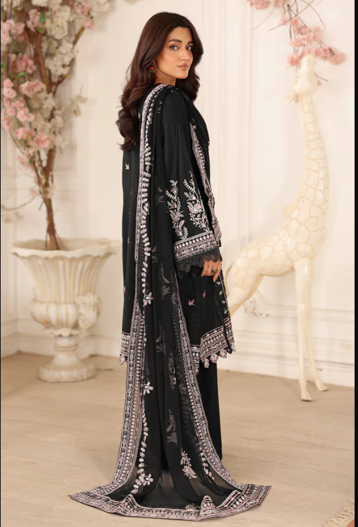 Johra Ravina JW-654 Embroidered Lawn With Embroidered Chiffon Dupatta