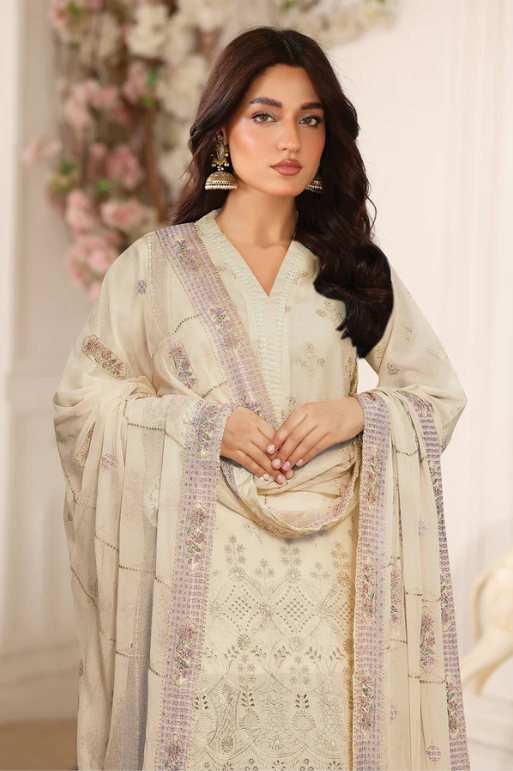 Johra Ravina JW-656 Embroidered Lawn With Embroidered Chiffon Dupatta