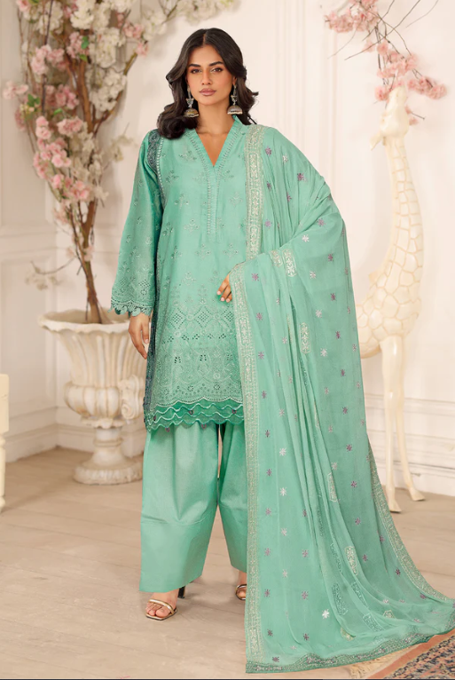Johra Ravina JW-657 Embroidered Lawn With Embroidered Chiffon Dupatta