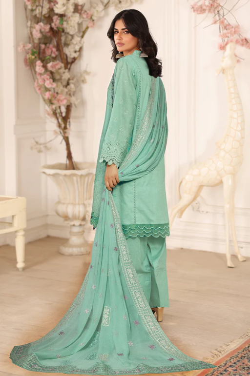 Johra Ravina JW-657 Embroidered Lawn With Embroidered Chiffon Dupatta