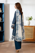 Johra Zoraline Js-498 Chikankari Lawn with Printed Chiffon Dupatta