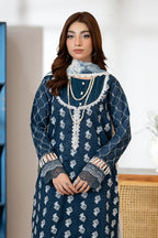 Johra Zoraline Js-498 Chikankari Lawn with Printed Chiffon Dupatta