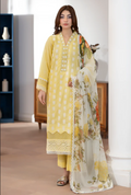 Johra Zoraline Js-502 Chikankari Lawn with Printed Chiffon Dupatta