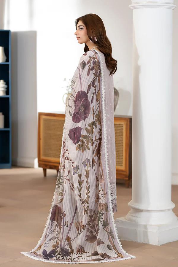 Johra Zoraline Js-503 Chikankari Lawn with Printed Chiffon Dupatta