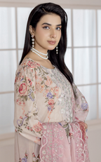 Johra Blackberry Js-554 Embroidered & Printed Lawn Shirt & Dupatta