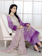 Johra Blackberry Js-555 Embroidered & Printed Lawn Shirt & Dupatta