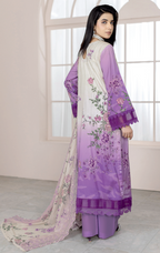 Johra Blackberry Js-555 Embroidered & Printed Lawn Shirt & Dupatta