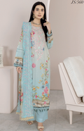 Johra Blackberry Js-560 Embroidered & Printed Lawn Shirt & Dupatta