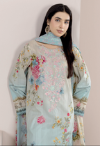 Johra Blackberry Js-560 Embroidered & Printed Lawn Shirt & Dupatta