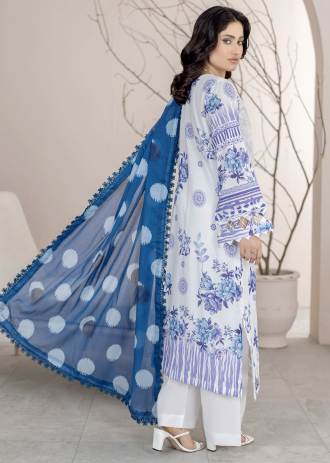 Johra Lawnkari Js-574 Embroidered & Printed Lawn with Printed Lawn Dupatta
