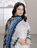 Johra Lawnkari Js-576 Embroidered & Printed Lawn with Printed Lawn Dupatta
