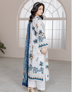 Johra Lawnkari Js-576 Embroidered & Printed Lawn with Printed Lawn Dupatta
