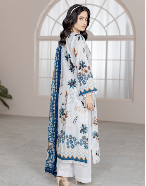 Johra Lawnkari Js-576 Embroidered & Printed Lawn with Printed Lawn Dupatta