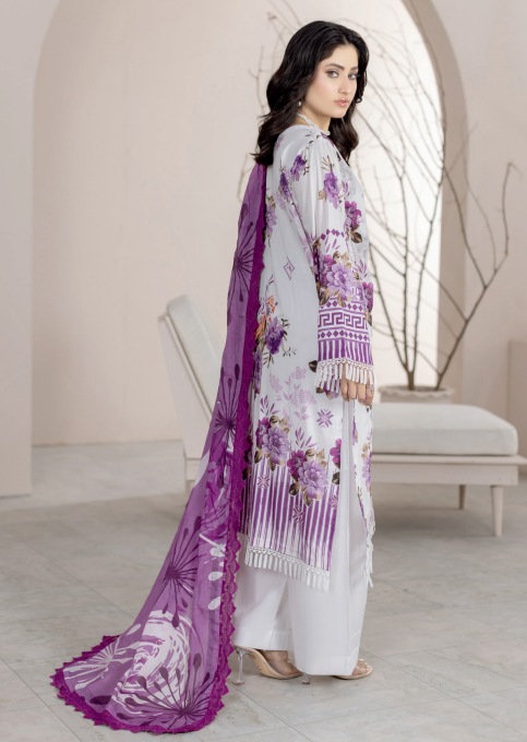 Johra Lawnkari Js-577 Embroidered & Printed Lawn with Printed Lawn Dupatta