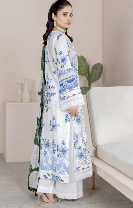 Johra Lawnkari Js-578 Embroidered & Printed Lawn with Printed Lawn Dupatta