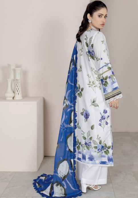 Johra Lawnkari Js-582 Embroidered & Printed Lawn with Printed Lawn Dupatta
