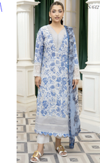 Johra Printkari Js-612 Embroidered & Printed Lawn with Printed Chiffon Dupatta