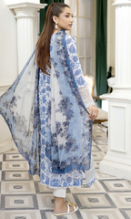 Johra Printkari Js-612 Embroidered & Printed Lawn with Printed Chiffon Dupatta