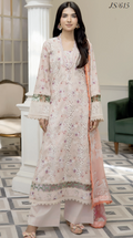 Johra Printkari Js-615 Embroidered & Printed Lawn with Printed Chiffon Dupatta