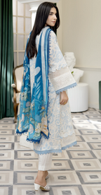 Johra Printkari Js-616 Embroidered & Printed Lawn with Printed Chiffon Dupatta