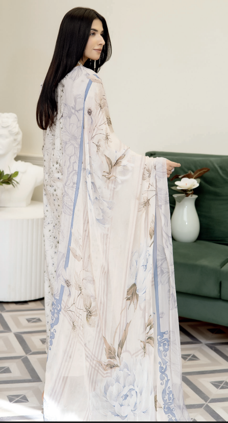 Johra Printkari Js-618 Embroidered & Printed Lawn with Printed Chiffon Dupatta