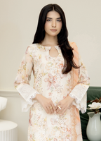 Johra Printkari Js-619 Embroidered & Printed Lawn with Printed Chiffon Dupatta