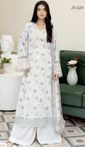 Johra Printkari Js-620 Embroidered & Printed Lawn with Printed Chiffon Dupatta