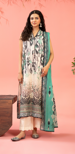Kunar By Gull Jee A1 3pc Digital Printed Fancy Lawn Suit