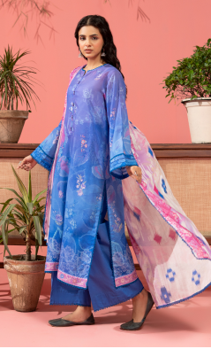 Kunar By Gull Jee A12 3pc Digital Printed Fancy Lawn Suit