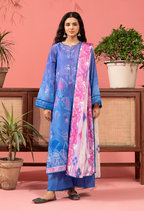 Kunar By Gull Jee A12 3pc Digital Printed Fancy Lawn Suit