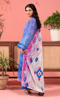 Kunar By Gull Jee A12 3pc Digital Printed Fancy Lawn Suit