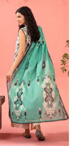 Kunar By Gull Jee A1 3pc Digital Printed Fancy Lawn Suit