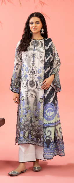 Kunar By Gull Jee A2 3pc Digital Printed Fancy Lawn Suit