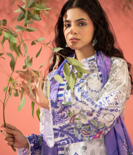 Kunar By Gull Jee A3 3pc Digital Printed Fancy Lawn Suit