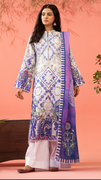 Kunar By Gull Jee A3 3pc Digital Printed Fancy Lawn Suit
