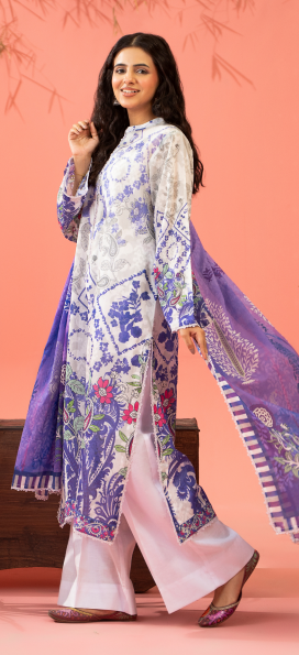 Kunar By Gull Jee A3 3pc Digital Printed Fancy Lawn Suit