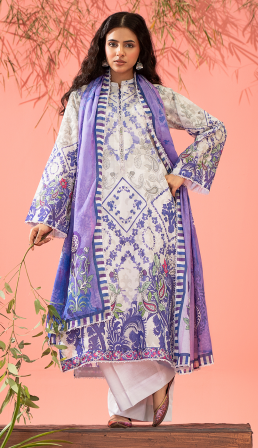Kunar By Gull Jee A3 3pc Digital Printed Fancy Lawn Suit