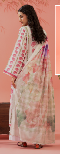 Kunar By Gull Jee A4 3pc Digital Printed Fancy Lawn Suit