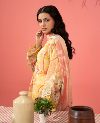 Kunar By Gull Jee A5 3pc Digital Printed Fancy Lawn Suit