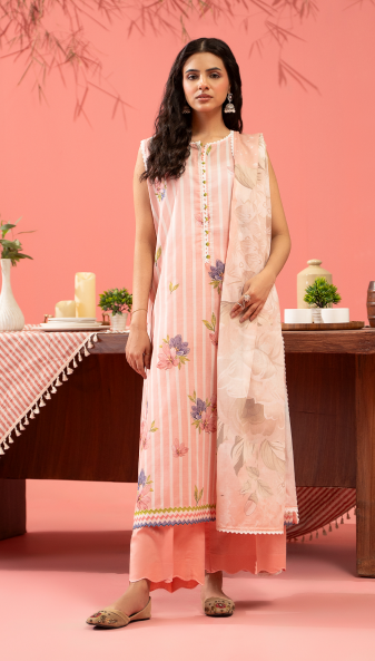 Kunar By Gull Jee A7 3pc Digital Printed Fancy Lawn Suit