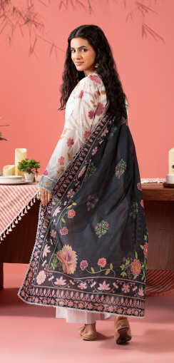 Kunar By Gull Jee A8 3pc Digital Printed Fancy Lawn Suit