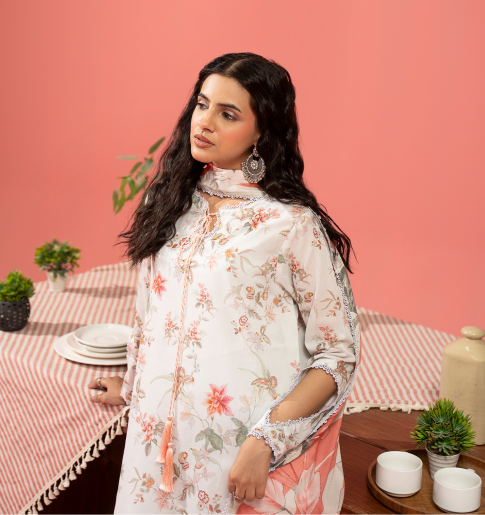 Kunar By Gull Jee A9 3pc Digital Printed Fancy Lawn Suit