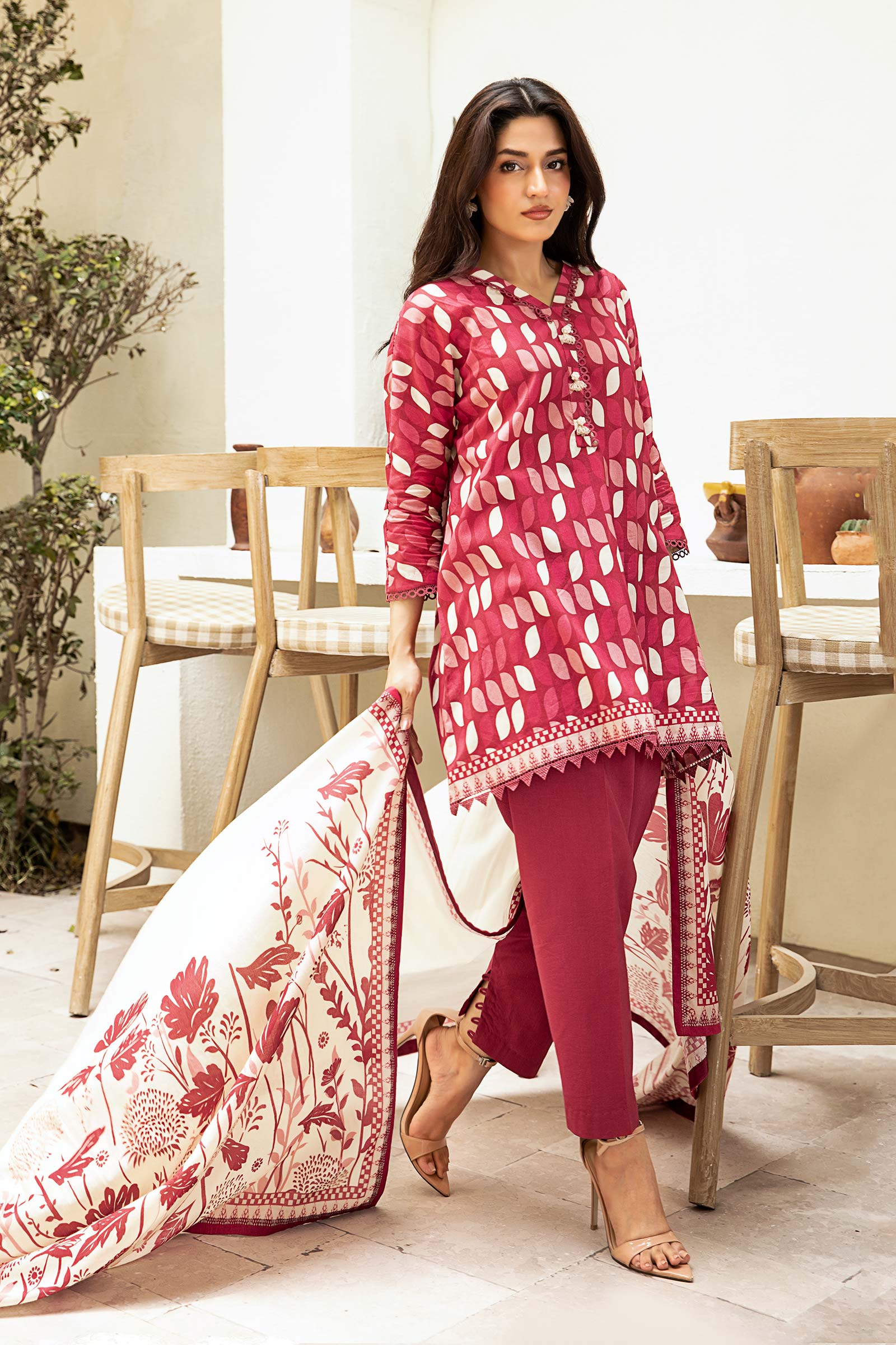 Elaheh by M. Bsics 3pc Printed Lawn Suit 03