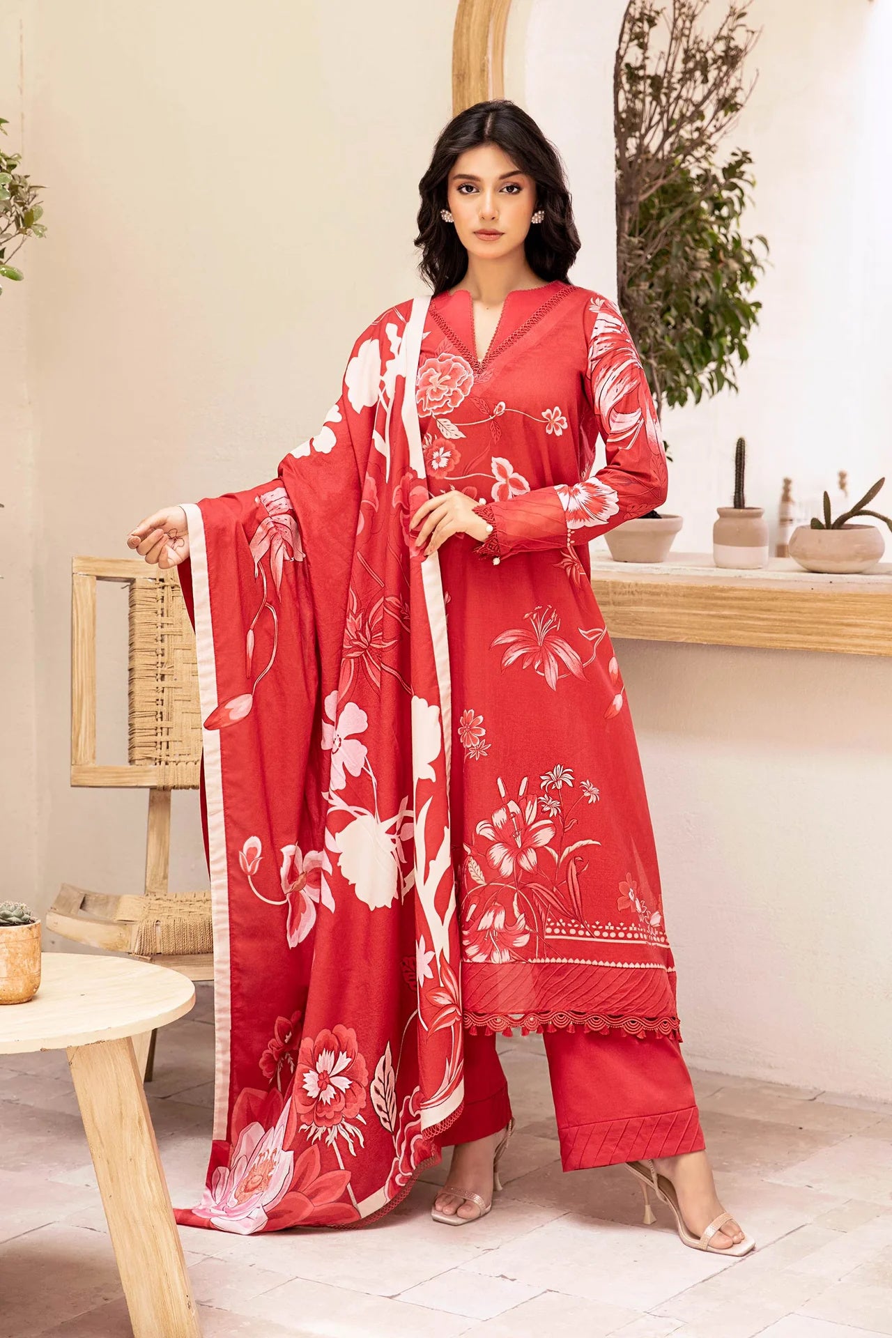 Elaheh by M. Basics 3pc Printed Lawn Suit 02