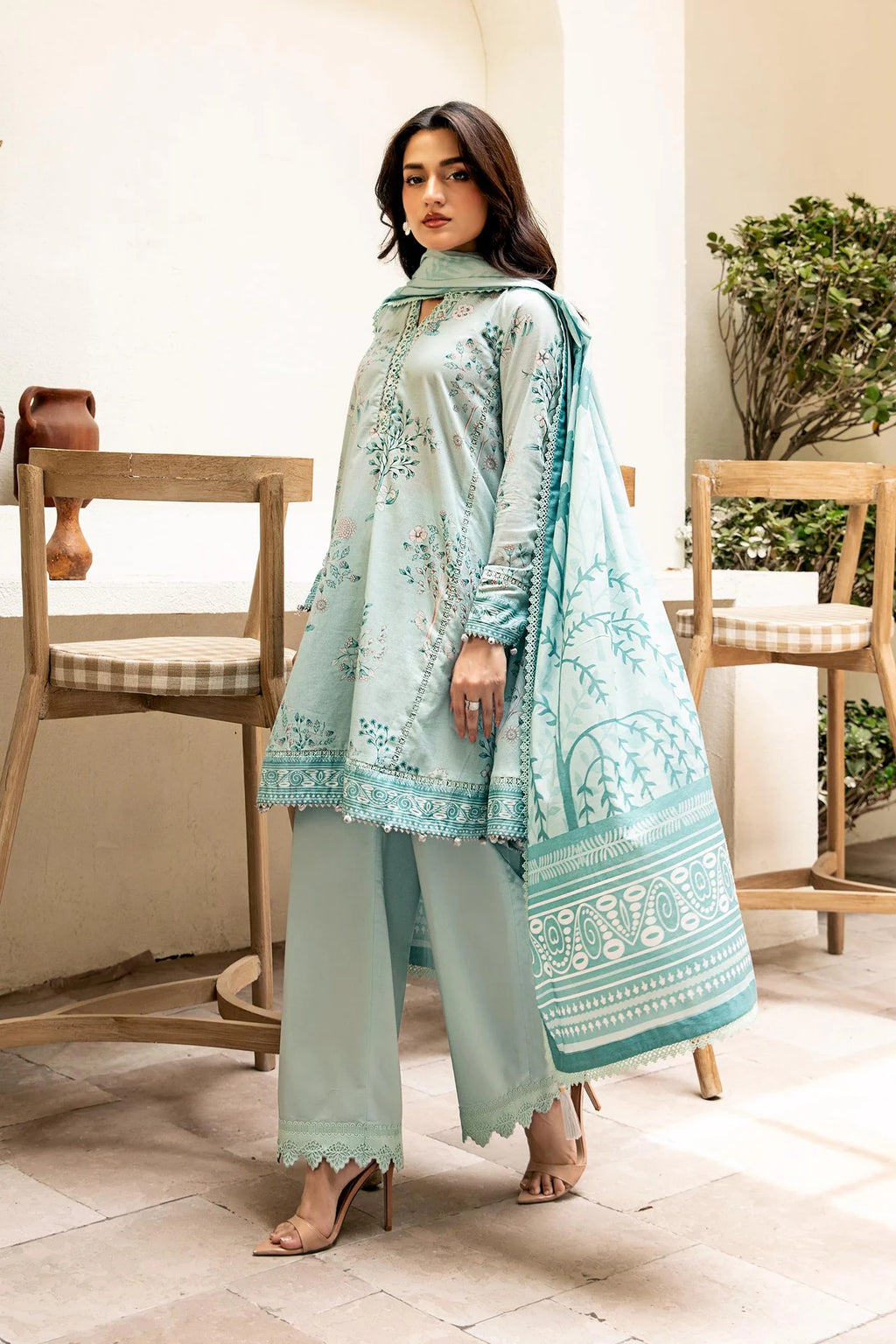 Elaheh by M. Basics 3pc Printed Lawn Suit 09